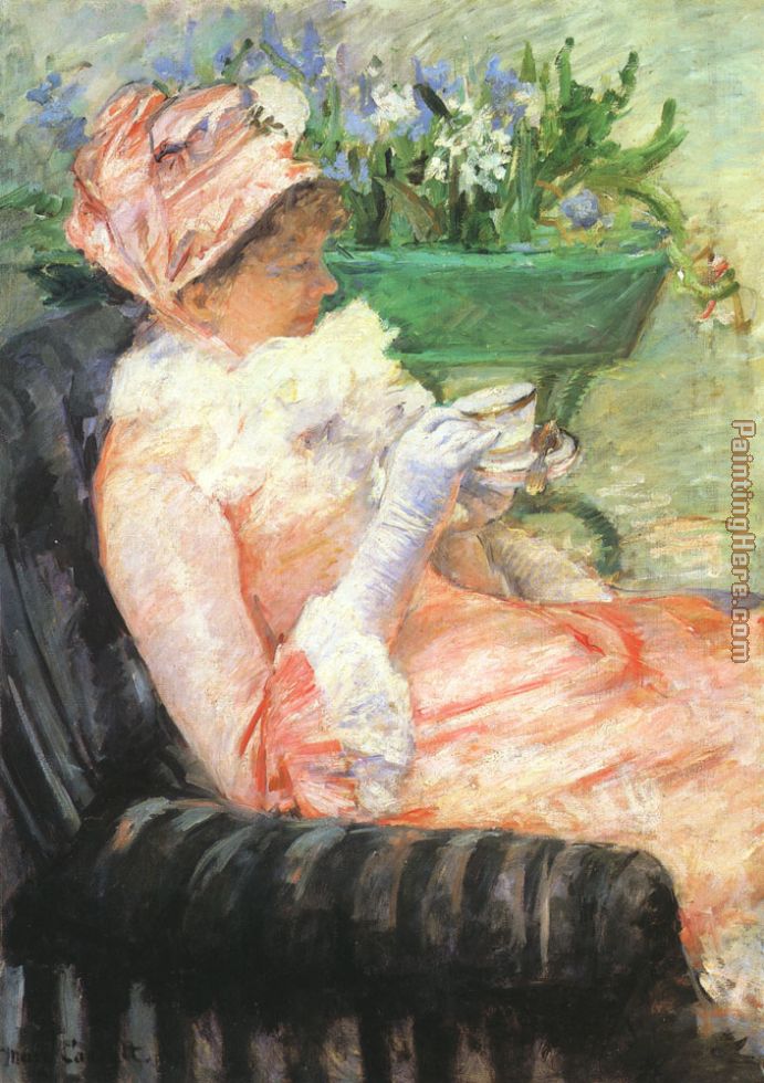 The Cup of Tea painting - Mary Cassatt The Cup of Tea art painting